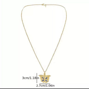 1pc i love you Openable Butterfly Necklace